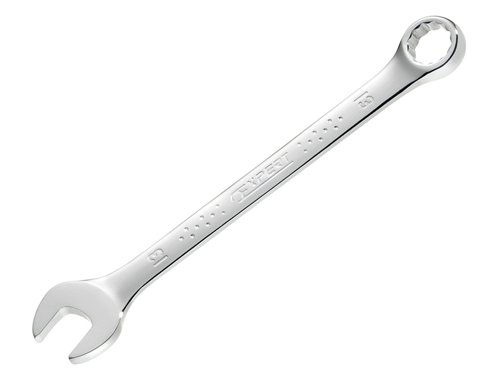 The Britool combination spanners (metric) are crafted in chrome vanadium steel and finished in high chrome.The ring spanner end has a 12-point OGV® profile angled at 15° , maximising the contact surface with the nut for a longer lifetime. The open end is angled at 15° from the handle axis.ISO 691 - ISO 1711-1 - ISO 3318 - ISO 7738 - DIN 3113.The Britool BRIE113206B Combination Spanner 11mm has the following dimensions:Size: 11mmLength: 150mmWeight: 45g