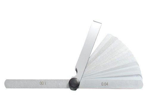 The Britool Expert E200307 Feeler Gauge is made from polished, hardened and tempered steel. It has 19 metric blades.SpecificationSize Range: 0.04-1mm Weight: 60g