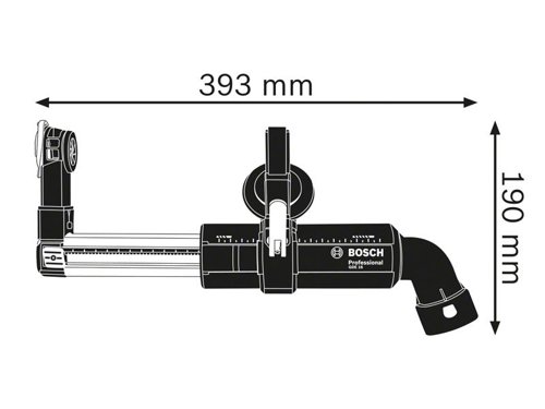 Bosch GDE 16 CYL Professional Dust Extraction for virtually dust-free drilling with Bosch impact drills. Its optimised shape enables clean and tidy work, reduces cleaning times, and improves user protection. Provides convenient, one-click connection to tools and vacuum cleaners.Compatible with: GSB 16 RE, GSB 19-2 RE, GSB 20-2, GSB 21-2 RE/RCT, and GSB 24-2 Professional Impact Drills.Specifications:Max. Drilling Diameter: 16mm.Max. Drilling Depth: 120mm.Weight: 0.52kg.