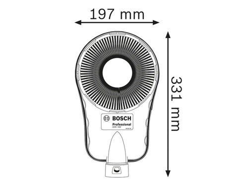 The Bosch GDE 162 Professional SDS Dust Guard enables clean and tidy work, reduces cleaning times, and improves user´s safety protection. For added convenience and flexibility, it can be quickly and easily attached directly onto walls, can be adapted for various working positions, and is also suitable for wet use. It is designed for use with the Bosch Click & Clean System.Specifications:Max. Drilling Diameter: 162mm.Weight: 0.5kg.