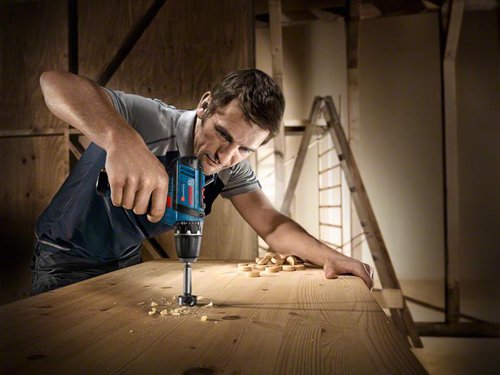 Bosch GSR 12V-15 Professional Drill Driver offers well-balanced performance and compactness in Bosch's 12V category. Its 30Nm hard torque and 0-1,300 rpm offer the best performance-to-size ratio. The compact design allows for optimum handling, making it ideal for working overhead and in tight spaces. Overload, overheating, and deep discharge are prevented by the drill drivers Electronic Cell Protection.Compatible with all Bosch Professional 12V batteries and chargers (Professional 12V System).Specifications:Chuck Capacity: 10mm.No Load Speed: 0-400/0-1,300/min.Max. Torque (Soft/Hard): 15/30Nm.Torque Settings: 1.Max. Screw Diameter: 7mm.Max. Drilling Diameter: Wood 19mm, Steel 10mm.Length: 169mm.Height: 178mm.Weight: 0.95kg incl. battery.This  Bosch GSR 12V-15 Professional Drill Driver is supplied with:2 x 12V 2.0Ah Li-ion Batteries.1 x GAL 12V-20 Compact Charger.1 x Small Tool Bag.