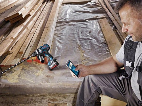 Bosch GSR 18V-110 C Professional Drill Driver with a powerful brushless motor. Its full-metal chuck makes the drill driver highly durable and capable of handling even the toughest applications on the jobsite. Furthermore, it is equipped with a Bluetooth Connectivity option to connect directly to a smartphone for additional tool control.Supplied with: 2 x 18V 5.0Ah Li-ion Batteries, 1 x Auxiliary Handle, 1 x Quick Charger GAL 18V-40 Professional and 1 x LBOXX 136.Compatible with all Bosch Professional 18 V batteries and chargers (Flexible Power System). Also compatible with AMPShare, the multi-brand battery alliance.Specifications:Chuck Capacity: 13mm.No Load Speed: 0-480/0-2,100/min.Max. Impact Rate: 31,500/bpm.Max. Torque (Soft/Hard/Max.): 47/85/110Nm.Torque Settings: 25+1.Max. Screw Diameter: 12mm.Max. Drilling Diameter: Wood 82mm, Steel 13mm, Masonry 16mm.Length: 199mm.Height: 213mm.Weight: 1.8kg excl. battery.