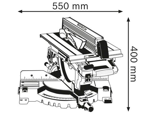 The Bosch GTM 12 JL Professional Combination Saw combines both a mitre saw and a table saw in one, making it versatile for many applications. Its powerful 1,800W motor makes fast progress possible, in both table and mitre saw configurations. An integrated laser makes it easy to achieve precise results.Ideal for sawing wood. Compatible with the Bosch Click & Clean dust extraction system as well as various stands.Specifications:Voltage: 240V.Input Power: 1,800W.No Load Speed: 3,800/min.Saw Blade: 305 x 30mm Bore.Cutting Capacity: @0° 95 x 150mm, @45° Mitre 95 x 90mm.Mitre Setting (Left/Right): 48° / 48°.Bevel Setting (Left/Right): 47° / 2°.Cutting Height of Table Saw: 51mm.Tool Dimensions (width x length x height): 660 x 550 x 400mm.Weight: 21kg.