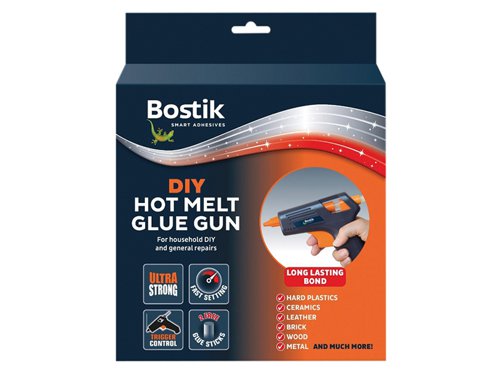 Heavy-duty glue gun, ideal for DIY tasks and household repairs with an ultra strong long lasting bond. It has constant thermostatic control, safety warning light and trigger control to glue on demand. Includes 2 glue sticks and CE approved.Specification:Input Power: 55WGlue Stick Diameter: 12mm