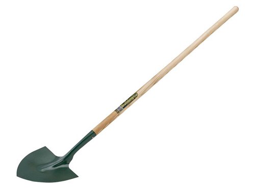 West Country round mouthed open socket shovel from Bulldog's Premier range. It has its origin in specific areas where long ash shafts are preferred because of the extra leverage they generate. The timber used for the handle and shaft has a very low moisture content to avoid shrinkage or splitting. The open socket blade is hardened and tempered, so it can be used for light digging as well as for moving loose materials such as shingle, sand and gravel.West country patternLong straight ash handle 54in (1372mm)Made with American & German FSC AshMade In BritainHead size 11.5in x 10.5in (290 x 265mm)