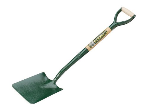 Square mouth shovel used for shovelling out or backfilling trenches, concrete mixing, working tarmac and moving sand, cement and chippings etc…Size: 000.Width: 8in.Hardwood shaft: 28in.MYD handle.