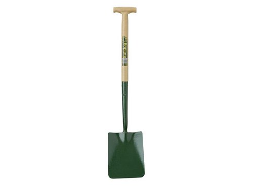 Square mouth shovel used for shovelling out or backfilling trenches, concrete mixing, working tarmac and moving sand, cement and chippings etc…Size: 000Width: 8inHardwood shaft: 28in.T handle.