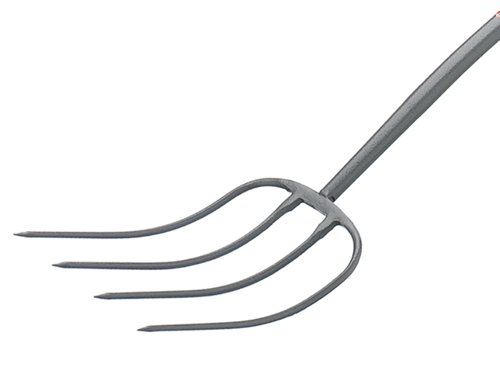 BUL All-Metal 4-Prong Manure Fork T-Handle