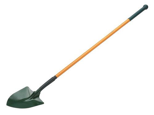 This Bulldog Insulated Irish Shovel features a one piece, heavy-duty fibreglass handle for superior strength and durability. The blade has been tempered for strength and rigidity. Epoxy paint coated to provide optimum protection against corrosive substances.The 72 inch insulated handle allows extra leverage and makes it easier to dig deeper without putting much strain on your back.Manufactured to BS8020. Individually tested to 10,000 volts, guaranteed to 1,000 volts, and supplied with a Certificate of Conformity.