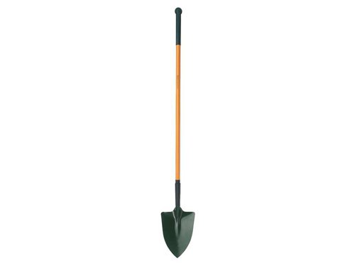 This Bulldog Insulated Irish Shovel features a one piece, heavy-duty fibreglass handle for superior strength and durability. The blade has been tempered for strength and rigidity. Epoxy paint coated to provide optimum protection against corrosive substances.The 72 inch insulated handle allows extra leverage and makes it easier to dig deeper without putting much strain on your back.Manufactured to BS8020. Individually tested to 10,000 volts, guaranteed to 1,000 volts, and supplied with a Certificate of Conformity.