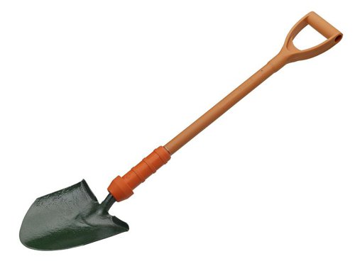 The Bulldog Insulated Treaded General Service Shovel is the perfect tool for any contractor in need of a reliable and heavy duty shovel.The shovel is forged from one piece of steel with an epoxy paint coating to provide optimum protection against corrosive substances, and the round corner blades reduce penetration damage to underground pipes and cables.The treads enable you to use more force and it also acts as boot protection. Fitted with a one piece, heavy-duty fibreglass YD handle.Manufactured to BS8020. Individually tested to 10,000 volts, guaranteed to 1,000 volts, and supplied with a Certificate of Conformity.