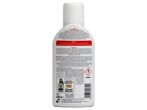 T-Cut Original has a truly classic formula, designed to bring back the original colour and lustre of paintwork. Removes oxidation, scratches, ingrained road grime, tar spots and baked on insects. Easy to apply. Contains no silicone and leaves no harmful residues. Suitable for use on many painted surfaces found in the home, caravans, bikes and boats 1 x CarPlan T-Cut Original 500ml.