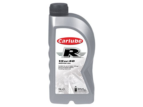 CLBXRH001 Carlube Triple R 15W-40 High Mileage Oil 1 litre