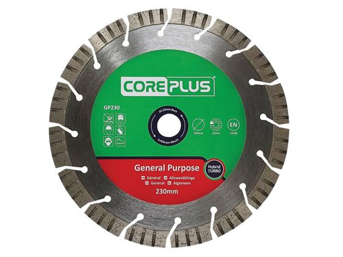 CORDBGP230 CorePlus GP230 General-Purpose Hybrid Turbo Diamond Blade 230mm