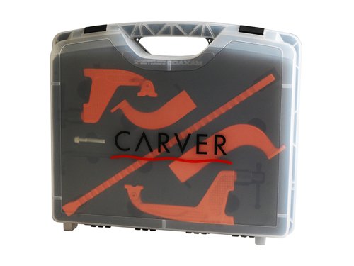 The Carver Multiclamp is a combination of three of the most popular Clamps in the Carver range. It includes the 150mm, 250mm and 300mm Long Reach Clamps.The Carver Multiclamp is a multi-functional unit with inter-changeable heads all contained in a dedicated carry case for easy transportation and storage.Standard/Long Reach: 15-300mm.Clamping Force: Standard: 8500 daN, Long: 425 daN.Supplied with: 1 x Carver C301242 Multiclamp 3 in 1 Clamp With Carry Case.