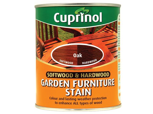 CUPGFSO750 Cuprinol Softwood & Hardwood Garden Furniture Stain Oak 750ml