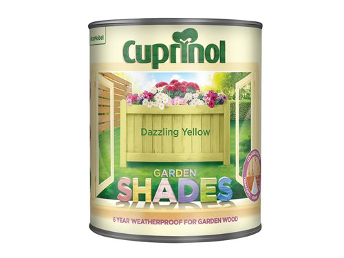 CUPGSDAZ1L Cuprinol Garden Shades Dazzling Yellow 1 litre