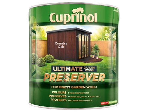 CUPGWPRECO4L Cuprinol Ultimate Garden Wood Preserver Country Oak 4 litre