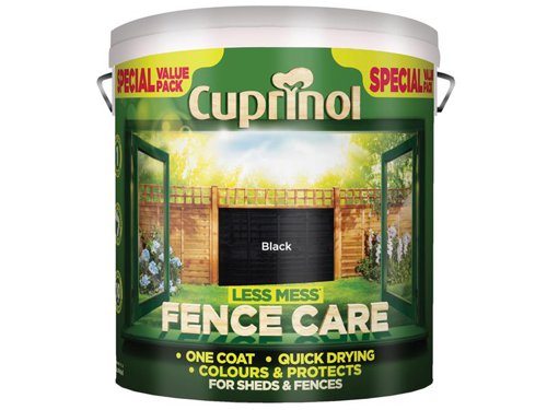 CUPLMFCBL6L Cuprinol Less Mess Fence Care Black 6 litre
