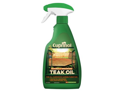 CUPNETO500 Cuprinol Naturally Enhancing Teak Oil Clear Spray 500ml