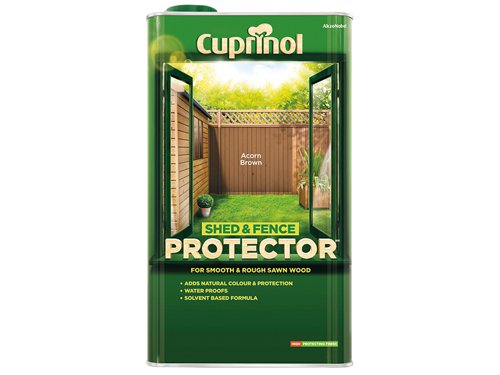 CUPSFAB5L Cuprinol Shed & Fence Protector Acorn Brown 5 litre