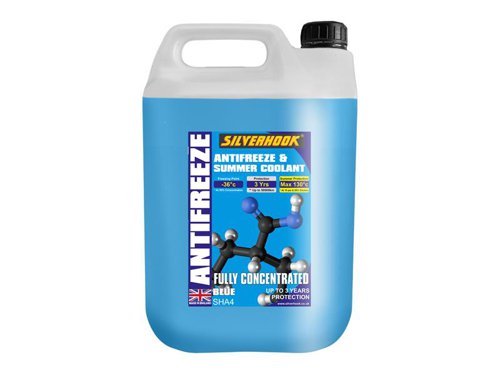 D/ISHA4 Silverhook Fully Concentrated Antifreeze Blue 4.5 litre