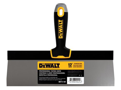DEWALT Drywall Soft Grip Taping Knife 300mm (12in)