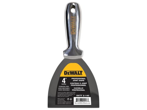 DEWALT Drywall Stainless Steel Jointing/Filling Knife 100mm (4in)