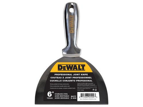 DEWALT Drywall Stainless Steel Jointing/Filling Knife 150mm (6in)