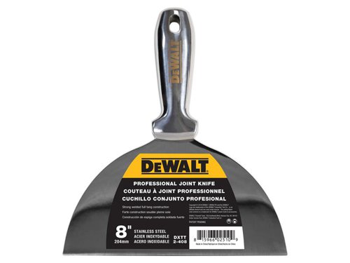 DEWALT Drywall Stainless Steel Jointing/Filling Knife 200mm (8in)