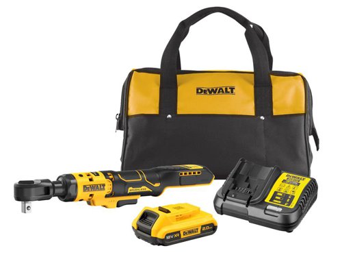 DEWALT DCF512D1 XR 1/2in Open Head Ratchet 18V 1 x 2.0Ah Li-ion