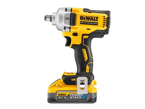 The DEWALT DCF891 XR 1/2in Hog Ring Anvil Impact Wrench was designed to comfortably handle various fastening projects. Choose between 4 modes to allow for reliable high-level performance, operability, and versatility. The compact ergonomic design offers easy maneuverability without sacrificing power. Fitted with an LED work light for visibility in dimly lit spaces.Specifications:Bit Holder: 1/2in Hog Ring Anvil.No Load Speed: 0-2,000/min.Impact Rate: 0-3,250/bpm.Max. Torque: 812Nm.Max. Bolt Diameter: M4.The DEWALT DCF891H2T XR BL 1/2in HR Anvil Impact Wrench was designed to comfortably handle various fastening projects. Choose between 4 modes to allow for reliable high-level performance, operability, and versatility.The compact ergonomic design offers easy maneuverability without sacrificing power. Fitted with an LED work light for visibility in dimly lit spaces.It is supplied with:2 x 18V POWERSTACKâ„¢ Li-ion Batteries 5.0Ah.1 x DCB1104 Charger.1 x TSTAKâ„¢ Heavy-duty Kitbox.Specifications:Bit Holder: 1/2in Hog Ring Anvil.No Load Speed: 0-2,000/min.Impact Rate: 0-3,250/bpm.Max. Torque: 812Nm.Max. Bolt Diameter: M4.