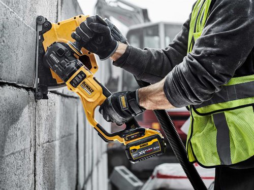 The DEWALT DCG460 XR FlexVolt Angle Grinder has a brushless motor for improved performance, even in demanding applications. Its soft start feature helps to prevent the tool from jolting upon start up. Whilst the electronic Clutch (E-Clutch) eliminates kick back and protects both user and tool from high-load situations.Its compact gear casing allows better access in to limited spaces. The handle incorporates overmoulded grips and a side handle for ultimate usability and comfort. For the long-life of the grinder, a mesh guard reduces dust intake to the motor.Specifications:No Load Speed: 6,000/min.Blade Diameter: 230mm.Bore: M14.Weight: 5.94kg.The DEWALT DCG460X2XR FlexVolt Angle Grinder is supplied with:2 x 18/54V 9.0/3.0Ah FlexVolt Li-ion Batteries.1 x DCB118 Battery Charger.1 x Grinding Guard.1 x Cutting Guard.1 x Hex Wrench.1 x Side Handle.1 x Kit Box.