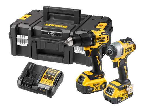 DEWALT DCK2062P2T XR Brushless Twin Pack 18V 2 x 5.0Ah Li-ion