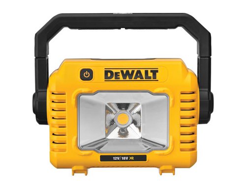 DEWALT DCL077 Compact Task Light with a 360° handle enabling use in multiple orientations. There is also an integral tripod mount. It has 3 light settings, the most powerful produces 2,000 lumens with a natural daylight hue.Compatible with DEWALT 10.8V, 12V, 18V XR Li-ion batteries.Bare Unit - No Battery or Charger supplied.Specification:Light Output: 500/1,000/2,000 lumens.