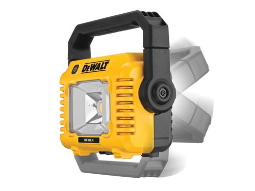 DEWALT DCL077 Compact Task Light with a 360° handle enabling use in multiple orientations. There is also an integral tripod mount. It has 3 light settings, the most powerful produces 2,000 lumens with a natural daylight hue.Compatible with DEWALT 10.8V, 12V, 18V XR Li-ion batteries.Bare Unit - No Battery or Charger supplied.Specification:Light Output: 500/1,000/2,000 lumens.