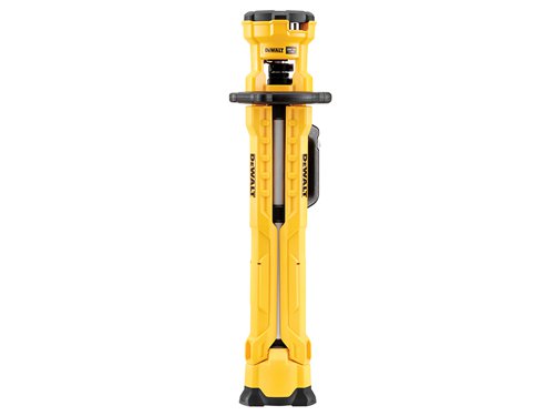 The DEWALT DCL079 XR LED Tripod Light is perfect for all trades so work can continue no matter the light conditions. Its compact size and durable construction mean it is easy to transport and store. The tripod base provides stability and means it is less likely to be knocked over. It produces a high power, broad and even beam. Providing light output across 3 brightness settings; 1000lm, 1800lm and 3000lm for different applications. The highest setting is 30% brighter than a 500W halogen light. 3500K warmer light colour to reduce glare.The light has an adjustable angle lamp, 240° rotatable lamp head with a 200° pivot angle for optimum light positioning. It has a durable construction, the lamp head is protected by an outer shell. IP55 rated against dust and water ingress protection enabling interior and exterior use. The telescopic pole can be adjusted up to 2.2m. Collapses down to 1m high for easy transportation and storage. Fitted with a carry handle.Supplied as a bare unit, no battery or charger supplied.Specifications:Voltage: 18V.Max. Light Output: 1,000/1,800/3,000 lumens.Max. Height: 2m.