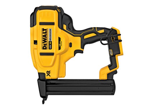 The DEWALT DCN681 Cordless XR Brushless Stapler has a compact, lightweight design that is easy and comfortable to use but durable enough for a worksite environment. It is fitted with a brushless motor for optimum runtime and performance.Uses mechanical rather than gas operation for low running costs and consistent performance, even at low temperatures. Sequential mode allows for precision placement and the bump operating mode provides the user with production speed of up to 4 staples per second. The depth of drive can be easily adjusted using the thumb wheel depth adjuster.Specifcations:Staple Length: 12-38mm.Staple Diameter: 1.25mm (18Ga).Magazine Capacity: 110 Staples.Magazine Angle: 0°.Suitable Staples: DEWDSTSX12Z - DEWDSTSX35Z.Weight: 2.6kg.The DEWALT DCN681N XR Brushless 18G Narrow Crown Stapler is supplied as a bare unit, no battery or charger.