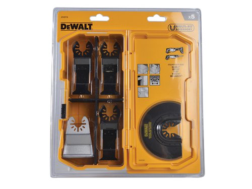 DEWDT20715 DEWALT DT20715 Multi-Tool Accessory Blade Set, 5 Piece