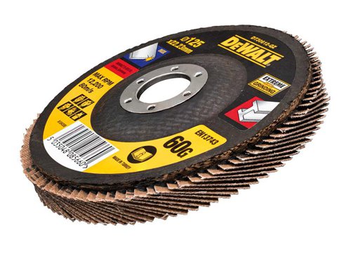 DEWALT DT30612 Extreme Metal Flap Disc 125 x 22.2mm x 60G