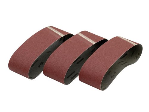 DEWALT Sanding belts have a heavy-duty backing cloth, resin bonded for use with belt sanders. They provide excellent grain adhesion and heat resistance for power sanding and have a high quality aluminium oxide grain for fast, aggressive stock removal and fine finishing. Anti static bond and backing ensures more efficient dust extraction, improved finish and longer life.Applications: for all stripping, sanding and finishing tasks on wood, metal and painted surfaces.This Pack of 3 DEWALT Sanding Belts 533 x 75mm 40G.