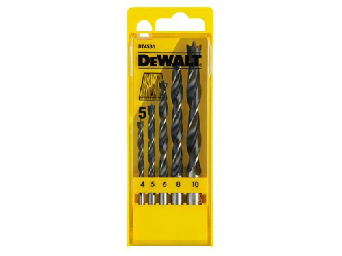 DEWDT4535QZ DEWALT Brad Point Drill Bit Set, 5 Piece