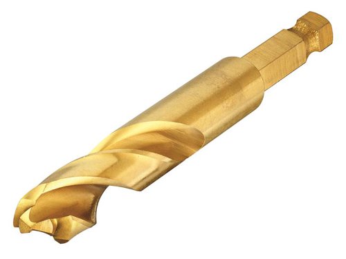 The DEWALT Impact Titanium Drill Bits are for use in alloyed and unalloyed steels up to 900N/mm² tensile strength, sheet metal and thin-walled profile material, where exact and clean drilling is required. The pilot point penetrates material faster and allows precise drilling on curved surfaces. Titanium coating for increased wear resistance, corrosion resistance and up to 2x life.This DEWALT Impact Titanium Drill Bit has the following specifications:Size: 12.0mm.Overall Length: 102mm.Working Length: 50mm.