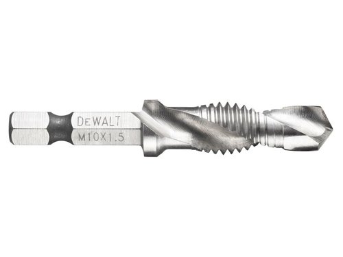 DEWALT Impact Ready Drill Taps with 1/4in hex shank is designed specifically for impact drivers. The impact ready shank maximises resistance to wear and shock. Its speed tip penetrates material quickly and minimises walking on the material.This 5 piece set contains the following sizes: M4, M5, M6, M8 and M10.