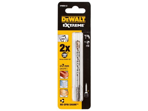 DEW Extreme Masonry Drill Bit 7 x 100mm