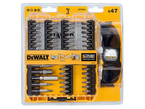 DEWALT DT70704 Screwdriving Set, 47 Piece + Safety Glasses