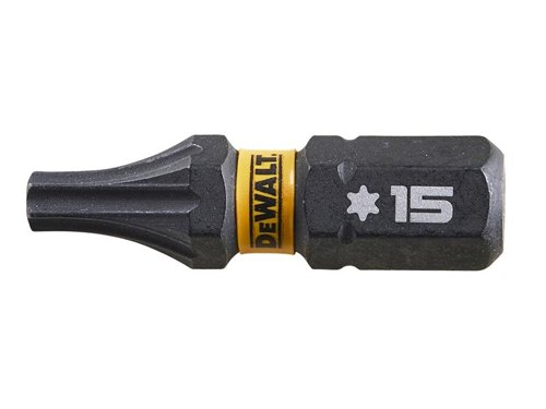 DEWALT Power Tools EXTREME FlexTORQ Bits T15 x 25mm (Pack 5)