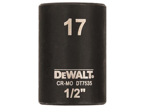 DEW DT7535 1/2in Shallow Impact Socket 17mm