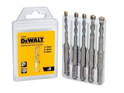 DEW DT9399 SDS Plus Drill Bit Set, 5 Piece