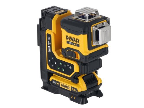 DEWALT Power Tools DCLE34035D1 3x360 Remote Control Green Laser 18V 1 x 2.0Ah Li-ion